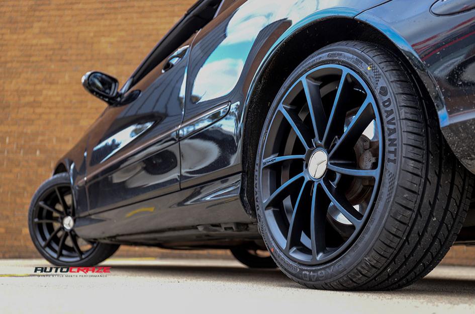 MERCEDES-CLK-SPIN-SATIN-BLACK